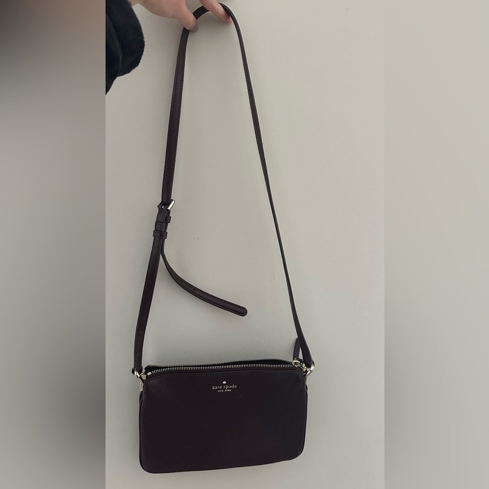 Kate Spade Dark Brown/Burgundy Crossbody Bag